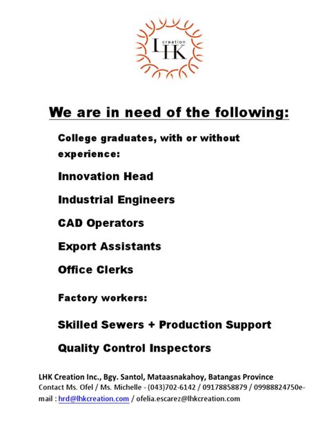 masbate hiring